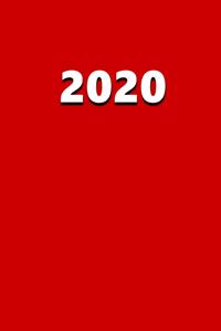 2020 Daily Planner 2020 Red Color 384 Pages