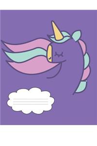 Bashful Unicorn Composition Notebook
