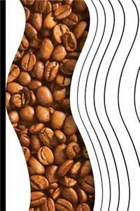 Coffee Beans in Wave Pattern Journal