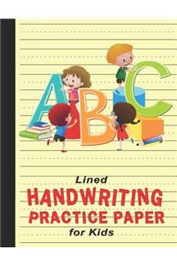 Lined Handwriting Practice Paper for Kids