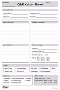 Quick and Easy Kaizen Forms