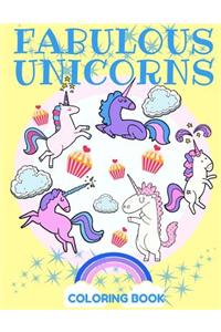 Fabulous Unicorns Coloring Book