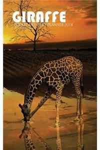 Giraffe Pocket Monthly Planner 2018