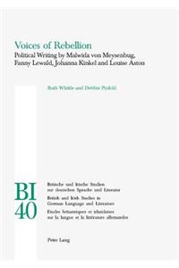 Voices of Rebellion: Political Writing by Malwida von Meysenbug, Fanny Lewald, Johanna Kinkel and Louise Aston