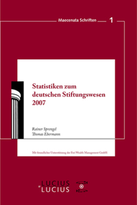 Statistiken Zum Deutschen Stiftungswesen 2007