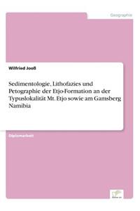 Sedimentologie, Lithofazies und Petographie der Etjo-Formation an der Typuslokalität Mt. Etjo sowie am Gamsberg Namibia