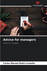 Advice for managers