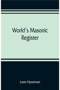 World's Masonic register
