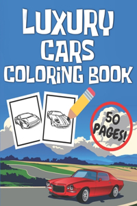 Luxury Cars Coloring Book