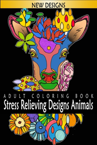 Adult coloring Book Stress Relieving Designs Animals