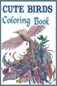 Cute Birds Coloring Book