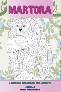 Libro da colorare per adulti - Nessun sanguinamento - Animale - Martora