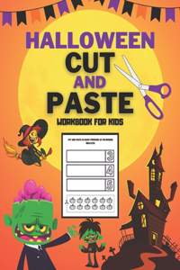 Halloween Cut and Paste Workbook for Kids