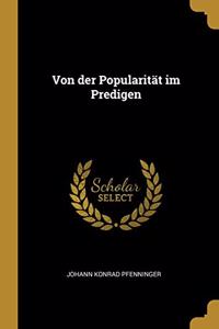 Von der Popularität im Predigen
