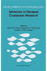 Advances in Decapod Crustacean Research