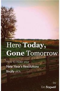 Here Today Gone Tomorrow, How to Make your New Year's Resolutions Finally Stick