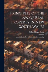 Principles of the Law of Real Property in New South Wales