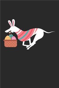 Whippet Notebook - Easter Gift for Whippet Lovers - Whippet Journal