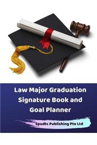 Law Major Graduation Signature Book and Goal Planner