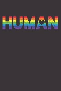 LGBT Flag Human Rights Notebook Journal