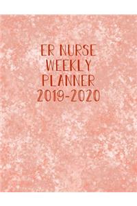 ER Nurse Weekly Planner 2019-2020