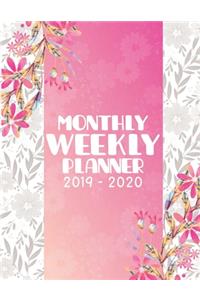 Monthly Weekly Planner 2019-2020