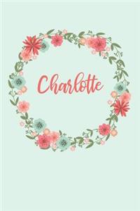 Charlotte: Personalized Girl's Notebook