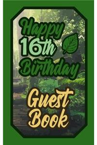 Happy 16th Birthday Guest Book