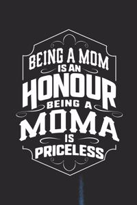 Being a Mom Is an Honor Being a Moma Is Priceless