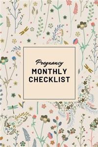 Pregnancy Monthly Checklist