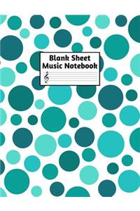 Blank Sheet Music Notebook
