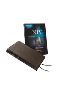 NIV Pitt Minion Reference Bible, Brown Goatskin Leather, Red-letter Text, NI446:XR