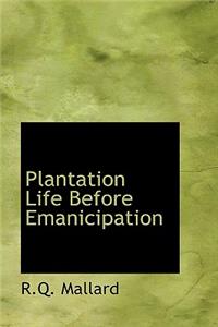 Plantation Life Before Emanicipation