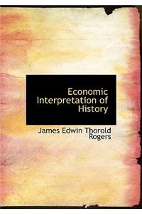 Economic Interpretation of History