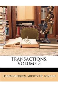 Transactions, Volume 3