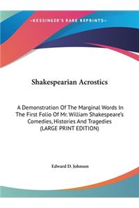 Shakespearian Acrostics