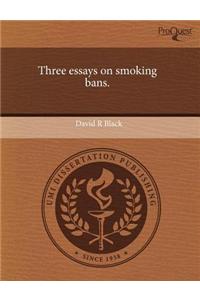 Three Essays on Smoking Bans