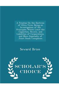 A Treatise on the Doctrine of Ultra Vires