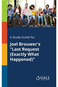Study Guide for Joel Brouwer's 