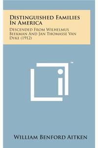 Distinguished Families in America