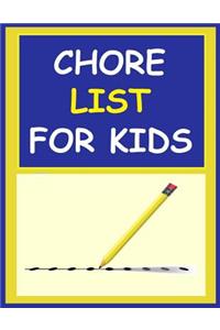 Chore List for Kids