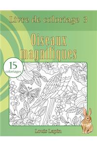 Livre de coloriage oiseaux magnifiques