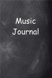 Music Journal Chalkboard Design