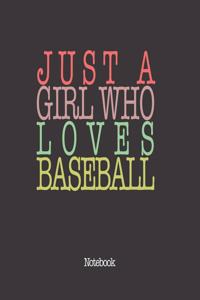 Just A Girl Who Loves Baseball.