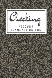 Checking Account Transaction Log