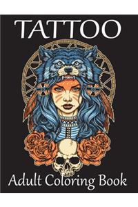 Tattoo Adult Coloring Book