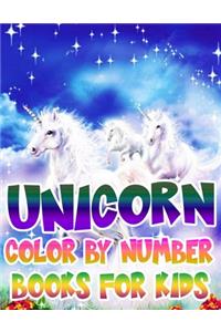 Unicorn Color By Number Books For Kids