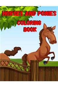 Horses And Ponies Coloring Book