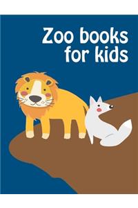 Zoo Books For Kids: coloring pages with funny images to Relief Stress for kids and adults
