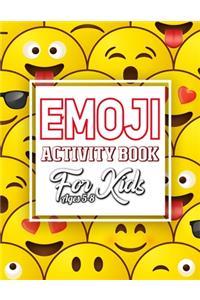 Emoji Activity Book For Kids Ages 5-8